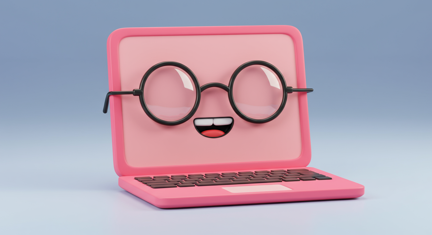 Komfortabel am Laptop arbeiten - trotz Sehschwäche