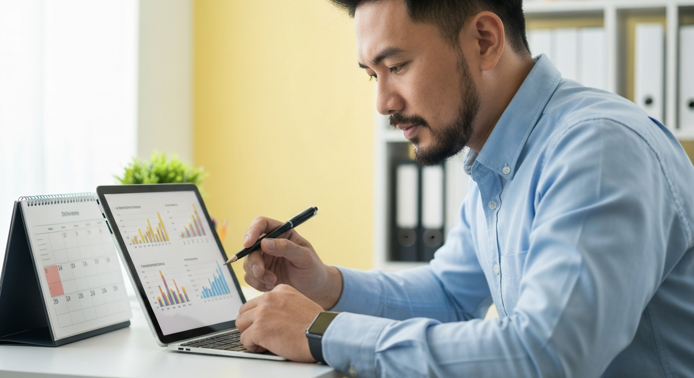E-commerce founder reviewing customer support ticket data to forecast holiday customer support volume.