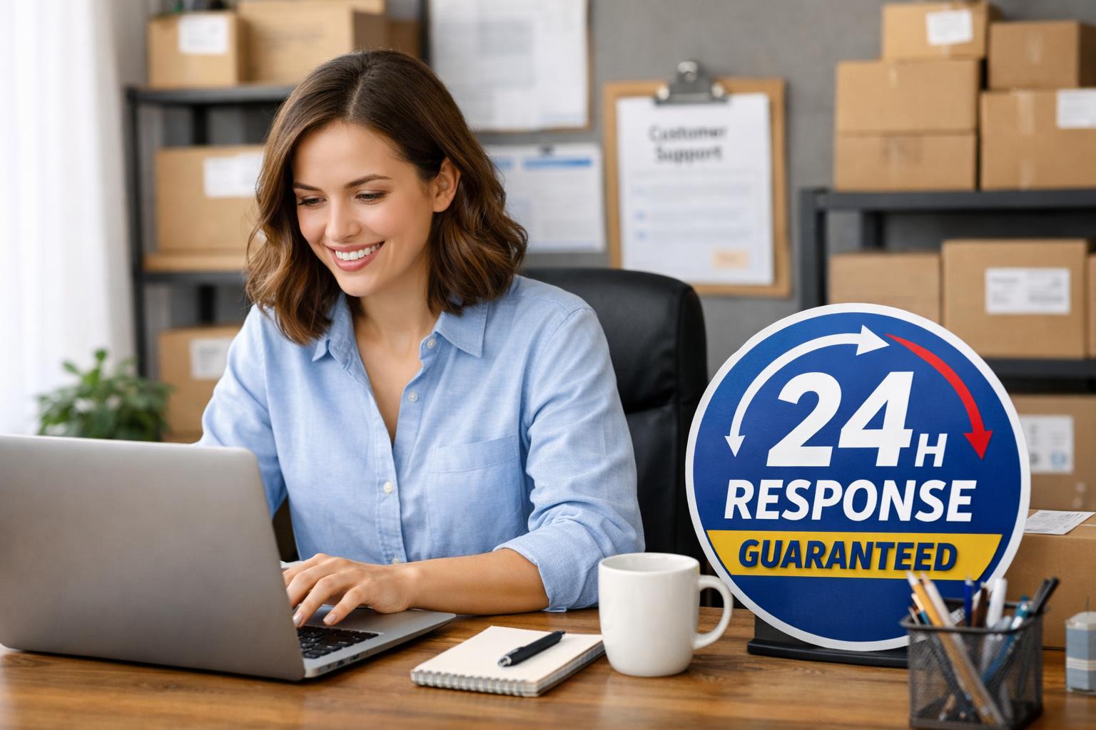 customer support agency 24-hour response time to emails guarantee for small business
