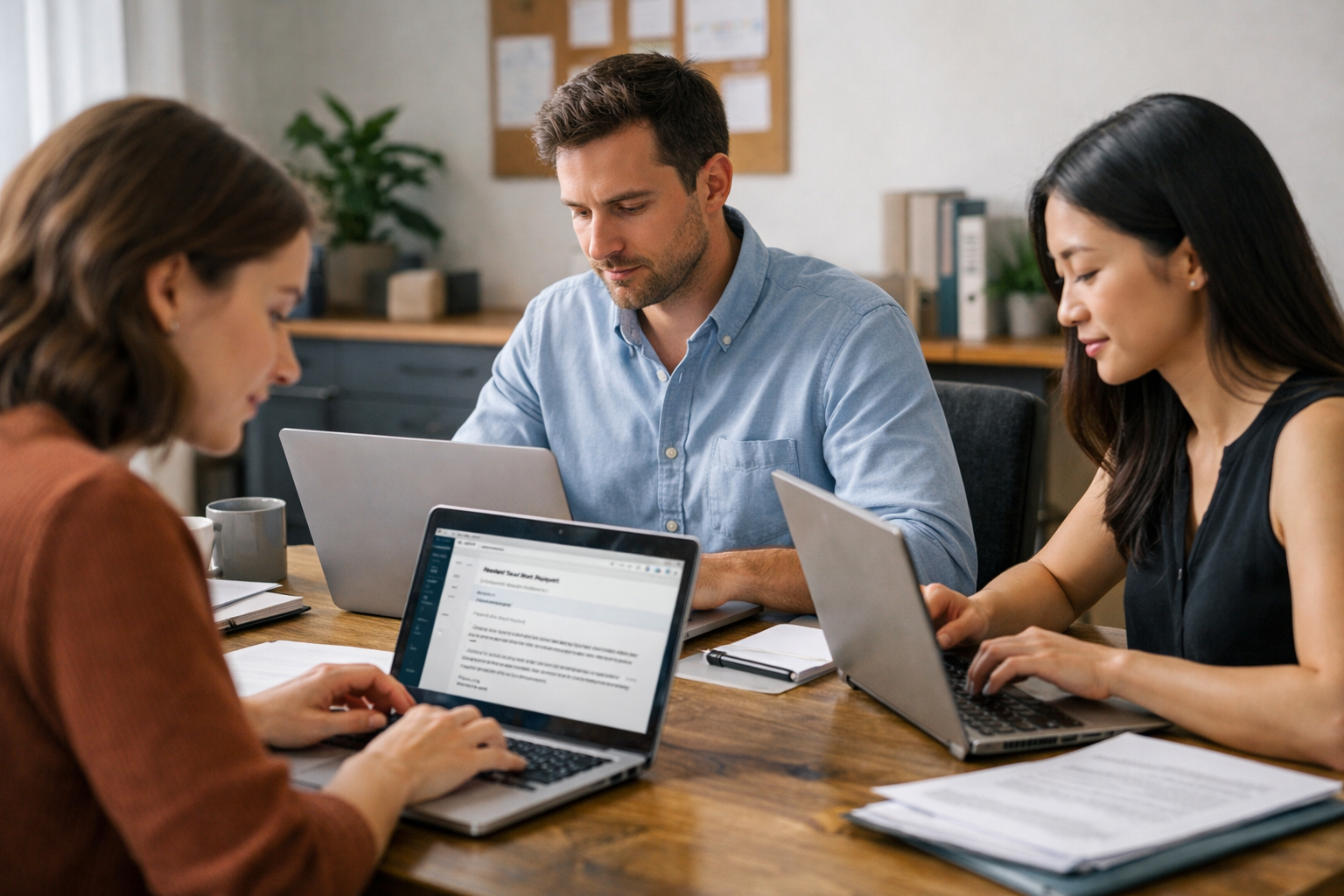 Dedicated email support service agents reviewing and responding to customer support tickets