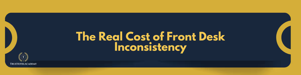 Banner image for section about misconceptions that prevent hotels from implementing formal front desk training.