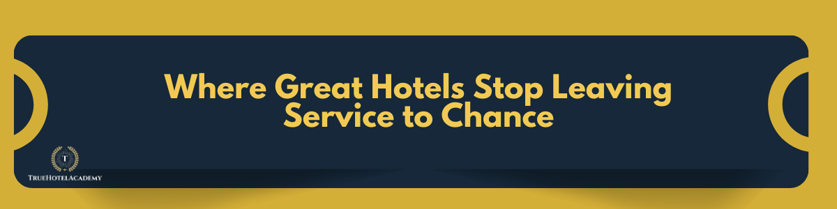 This is a divider image that says we're a great hotel stop leaving service to chance