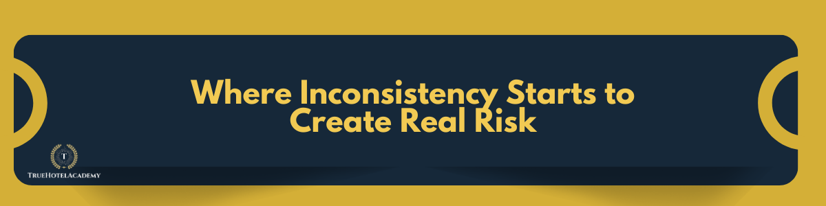 This is a divider image that says where inconsistency starts to create real risk.