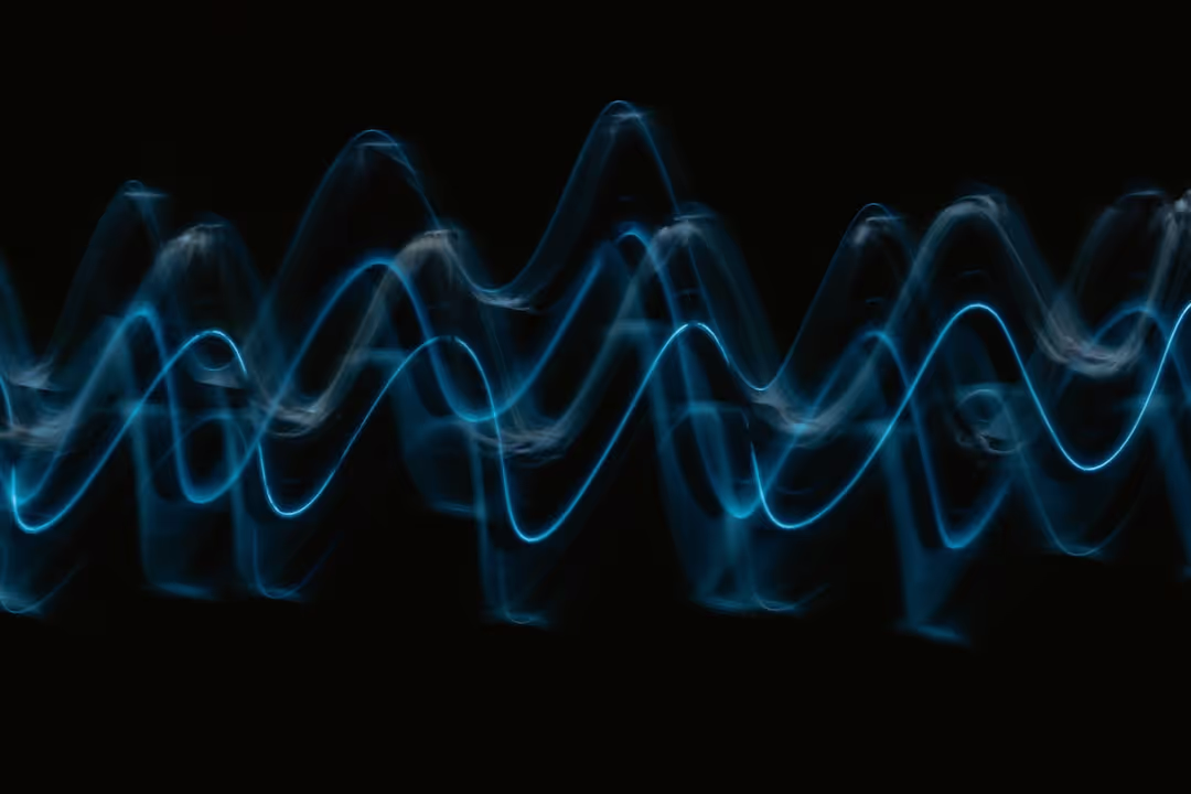 Abstract representation of sound waves for therapy