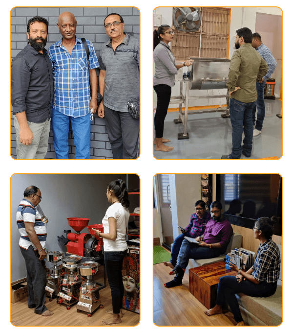 Customer visit and machine inspection at Mill Power Pvt Ltd Ahmedabad