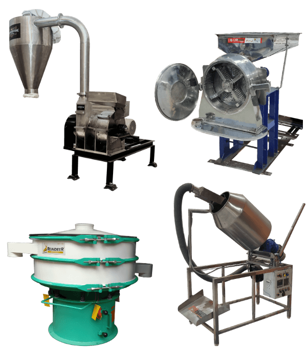Pulverizer King machine range pulverizer roasting commercial atta chakki vibro sifter