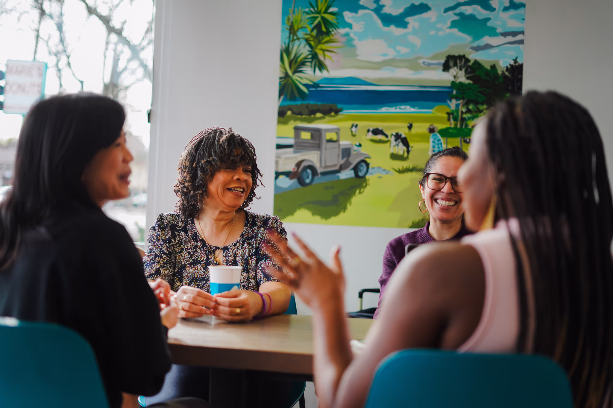 Professionals collaborating in a meeting room