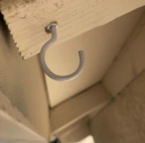 Hook installation for the lights