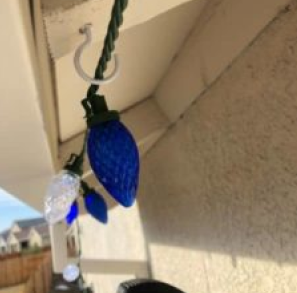 After installing the Christmas lights