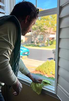 Window track cleaning