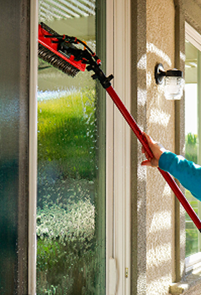Exterior window cleaning