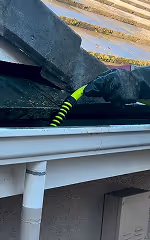 Testing downspouts