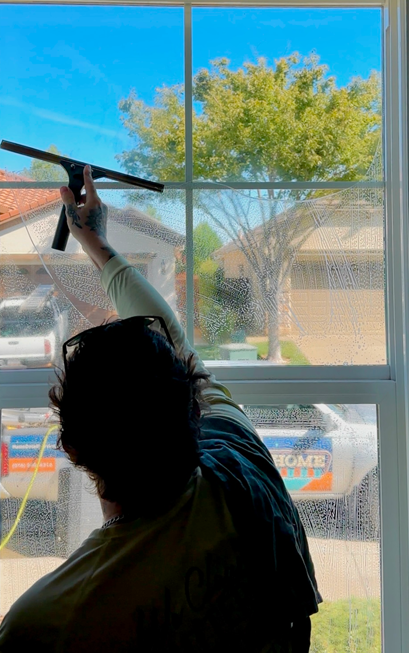 Interior window cleaning