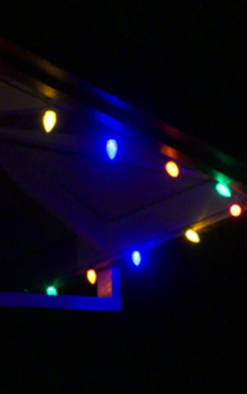 Multicolor light view at night