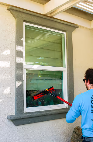 Exterior window cleaning