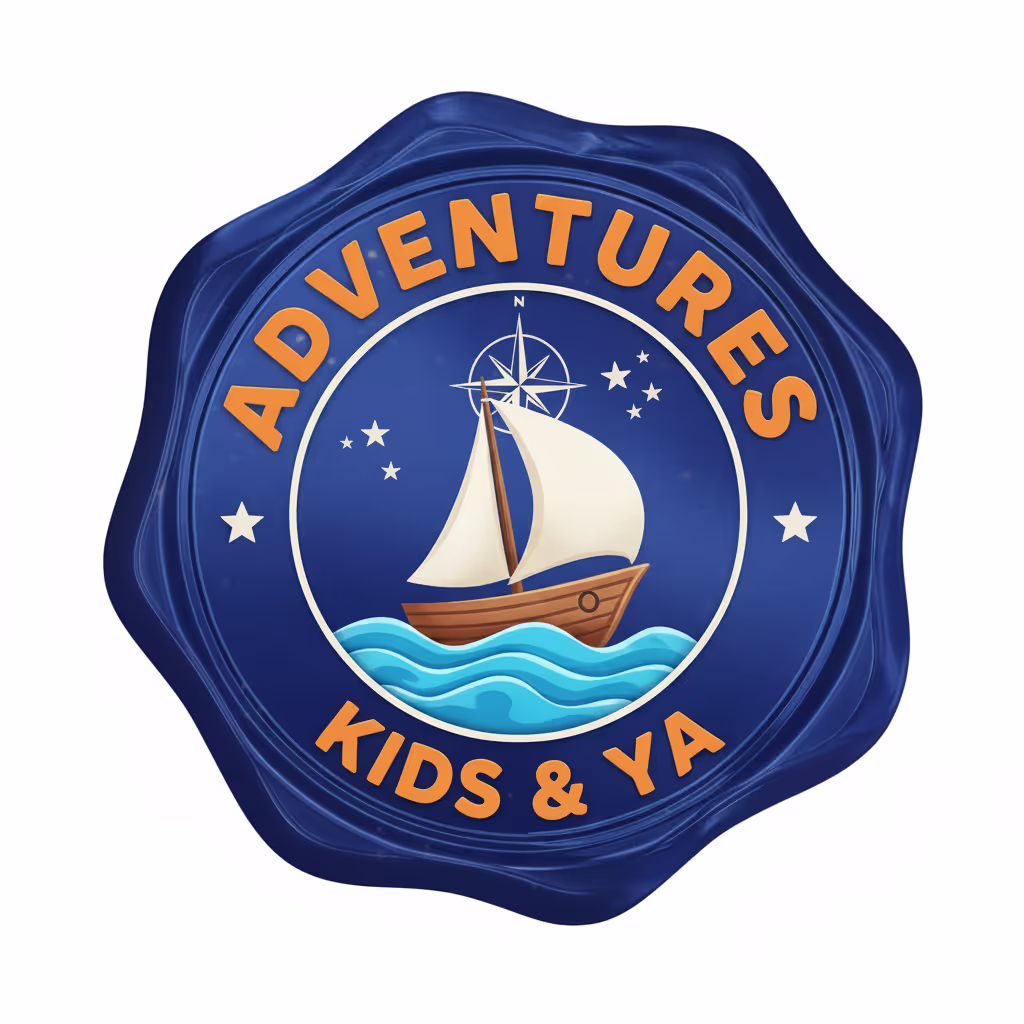 Logo for the Kids & YA Adventures book category.