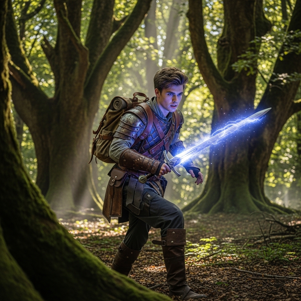 stories can gone wrong when an enchanted sword glows repeatedly in forest