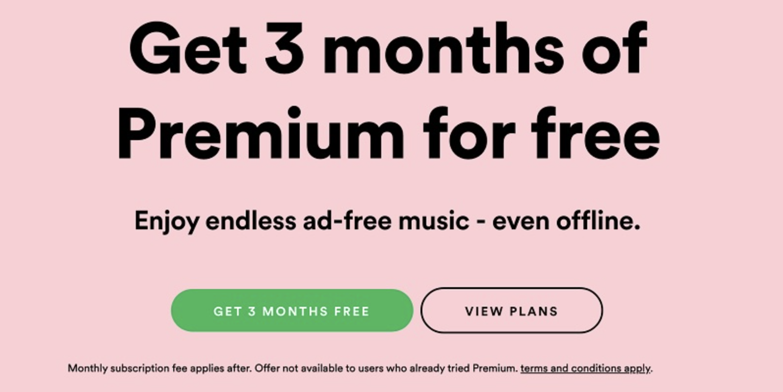 Spotify’s Free Trial Popup