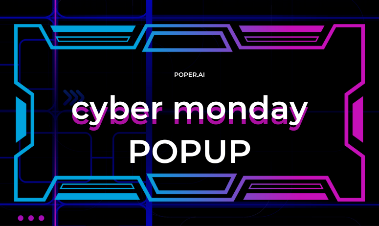 cyber monday popup