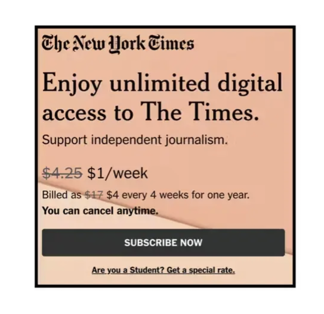 The New York Times Subscription Offers