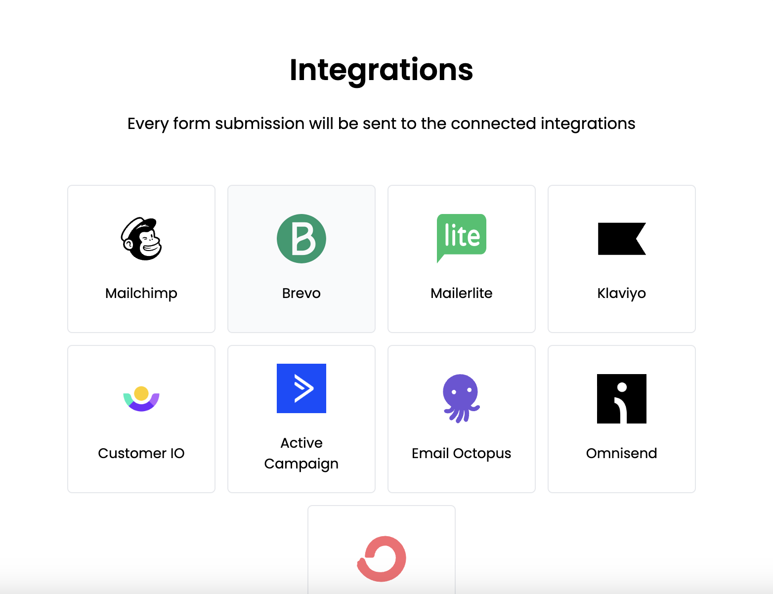 Integrations for Exit-intent popups