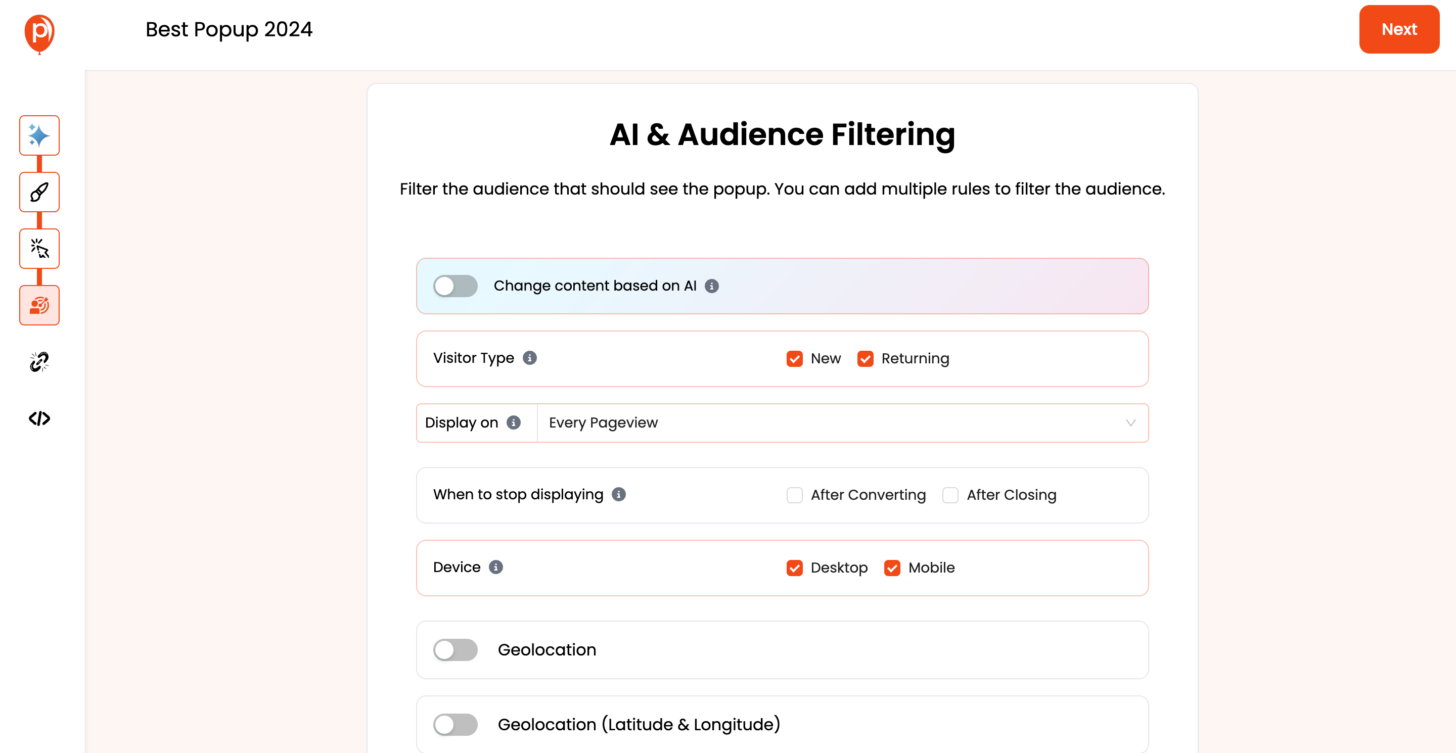 Audience Targeting and AI Filtering: