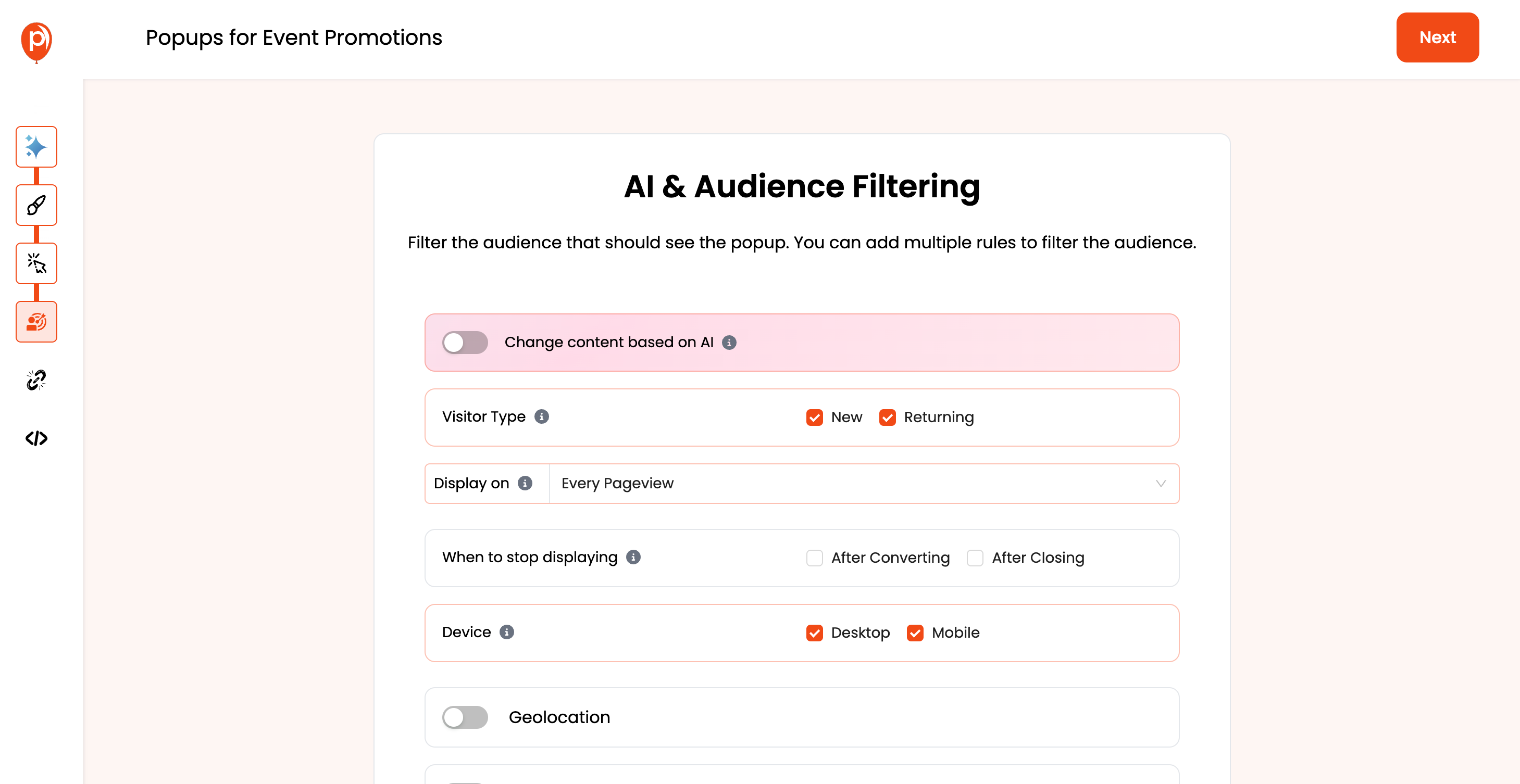 Audience Filtering