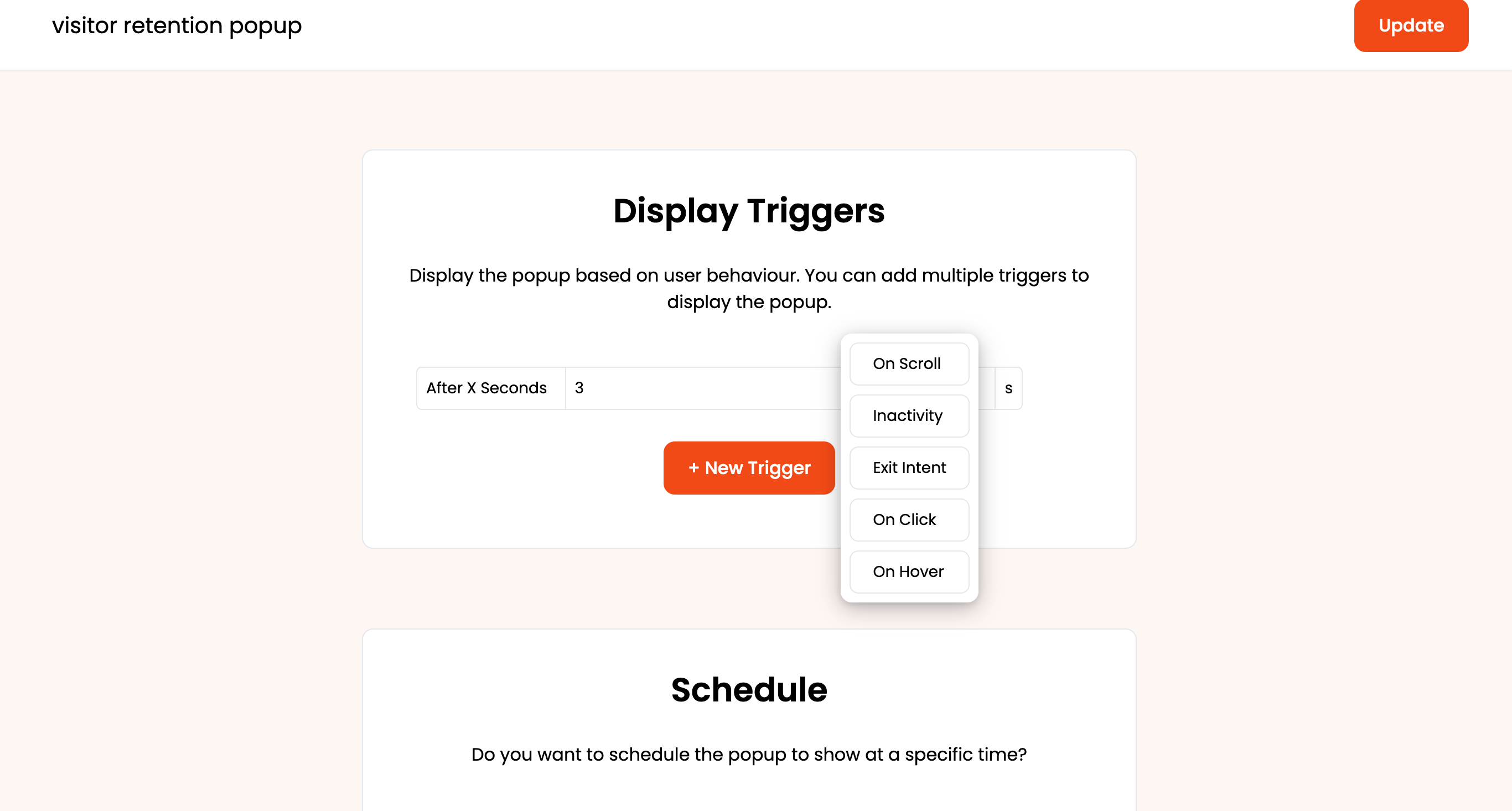 Set Display Triggers