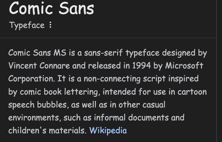 Comic Sans