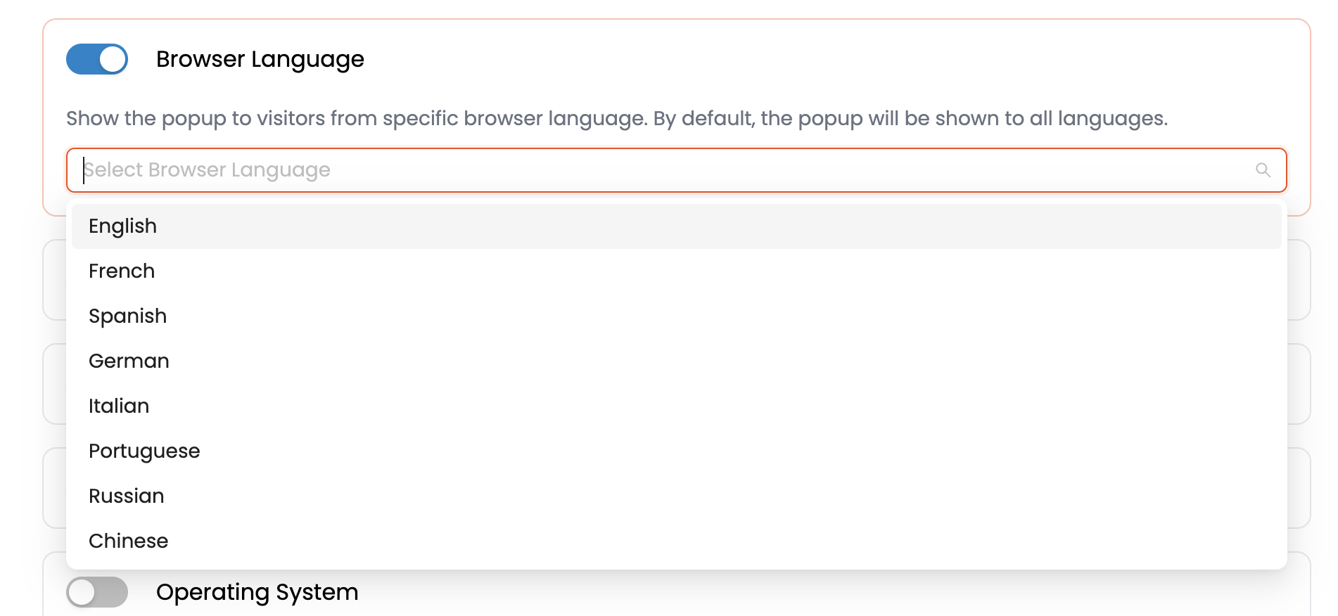 Language and Browser Targeting