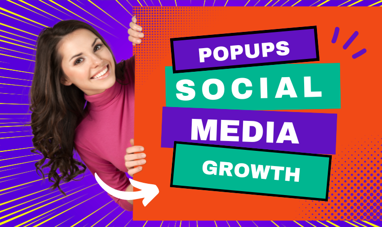 using popups to grow social media following