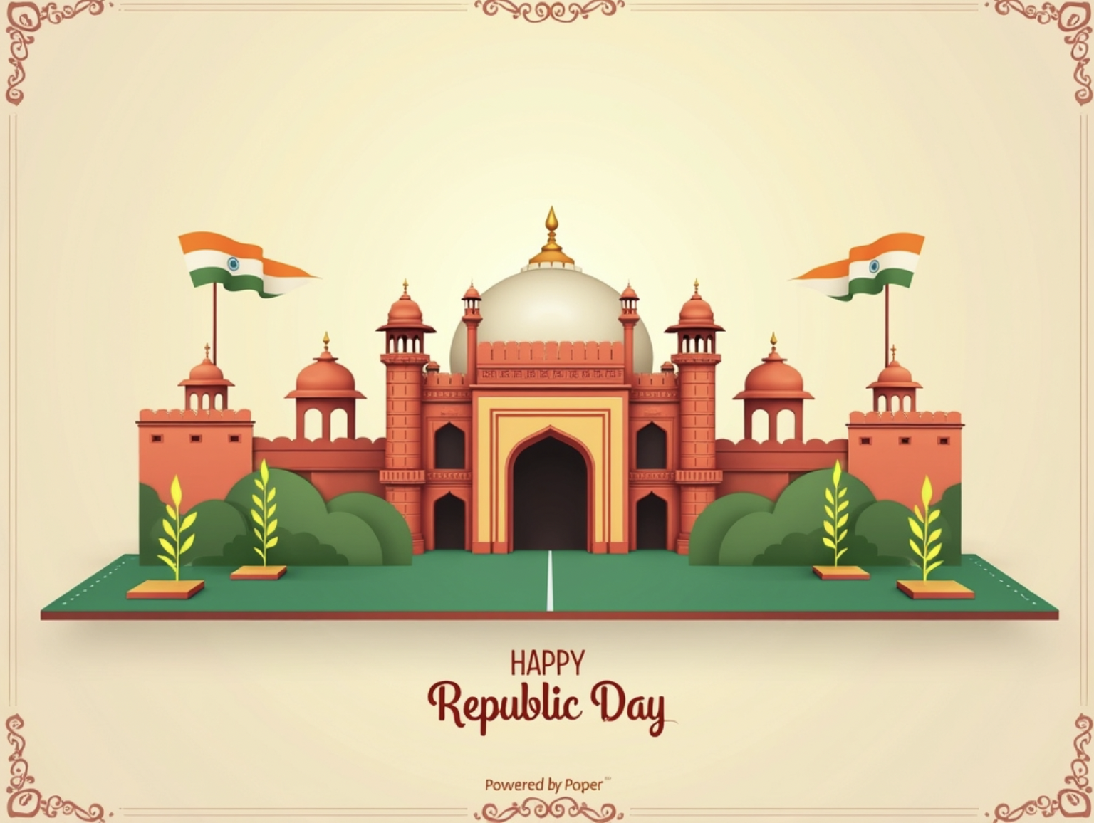 Design Ideas for Republic Day Popups