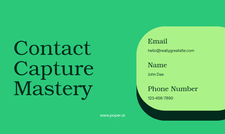 contact capture