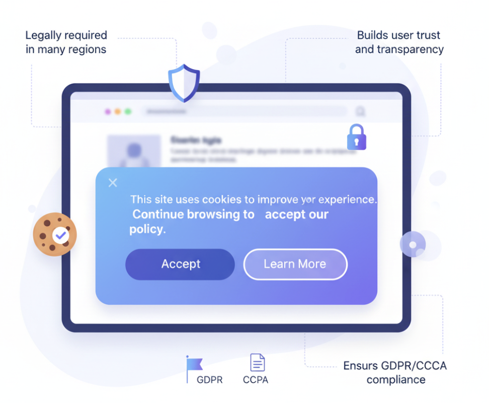 Cookie Consent or Policy Interstitials Cookie Consent or Policy Interstitials