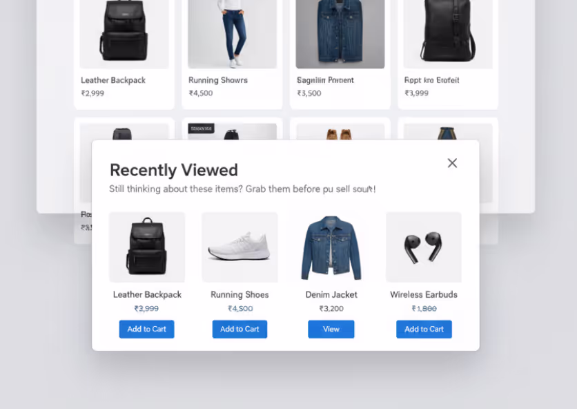 Recently Viewed Popups Recently Viewed Popups