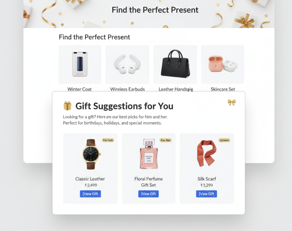 Gift Suggestion Popups Gift Suggestion Popups