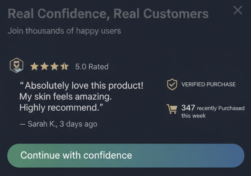 Social Proof Slide In Social Proof Slide In