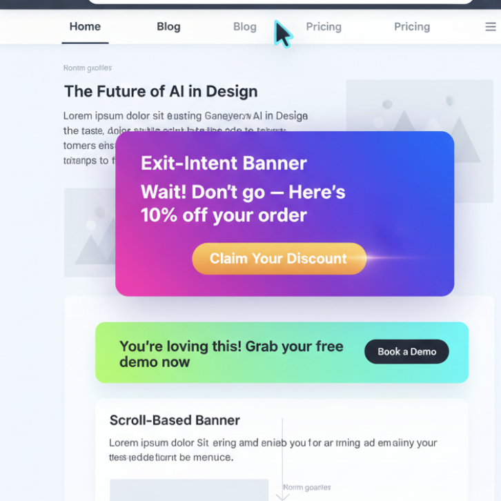 Exit-Intent and Scroll-Based Banners