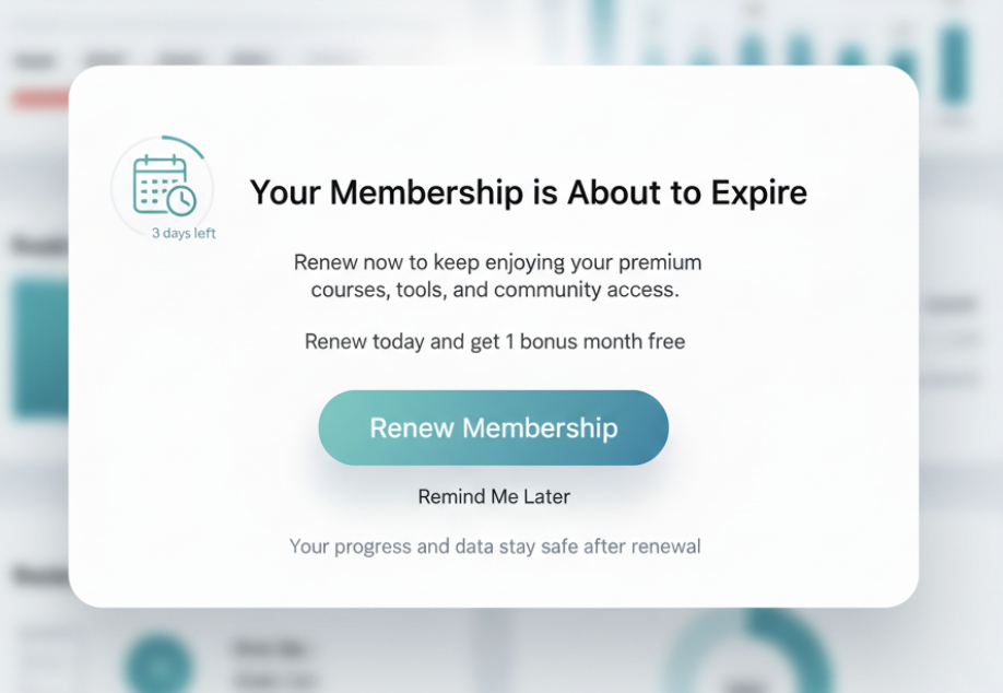 Renewal or Retention Popups Renewal or Retention Popups
