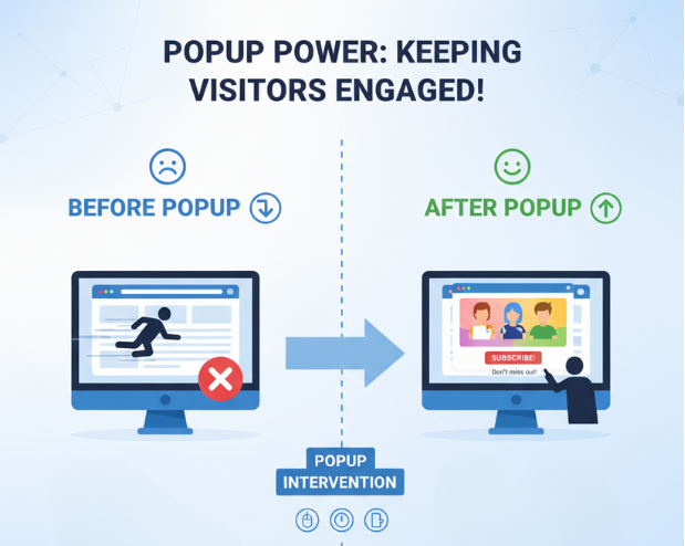The Role of Popups in Reducing Bounce Rates