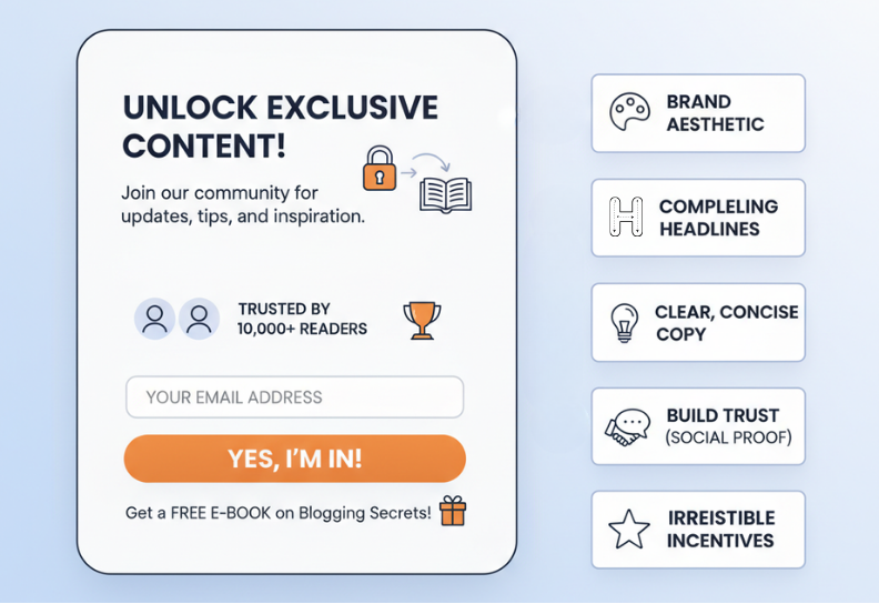 Designing Blog Subscription Popups