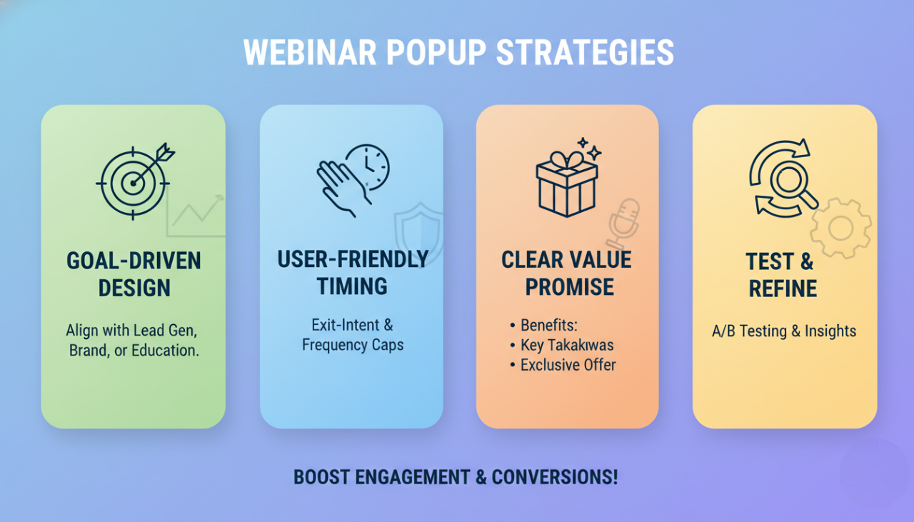 Best Practices for Webinar Popups