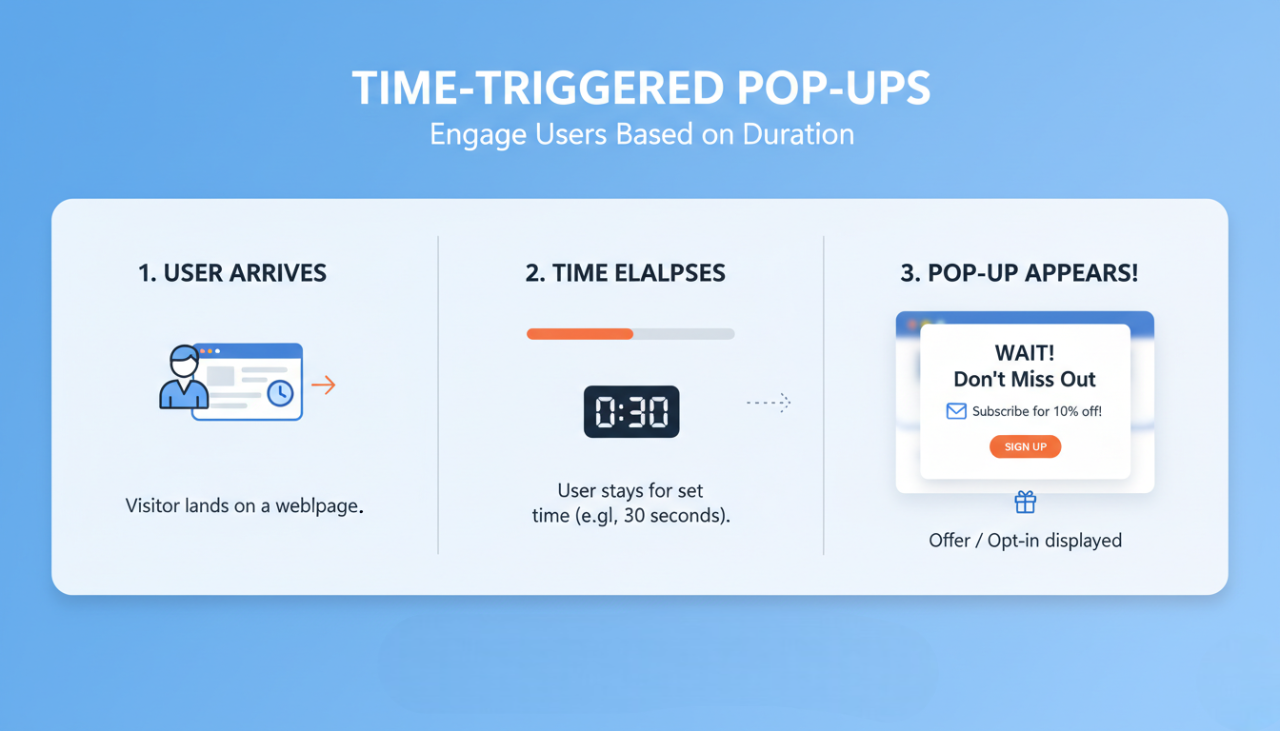 Understanding Time on Page Popups
