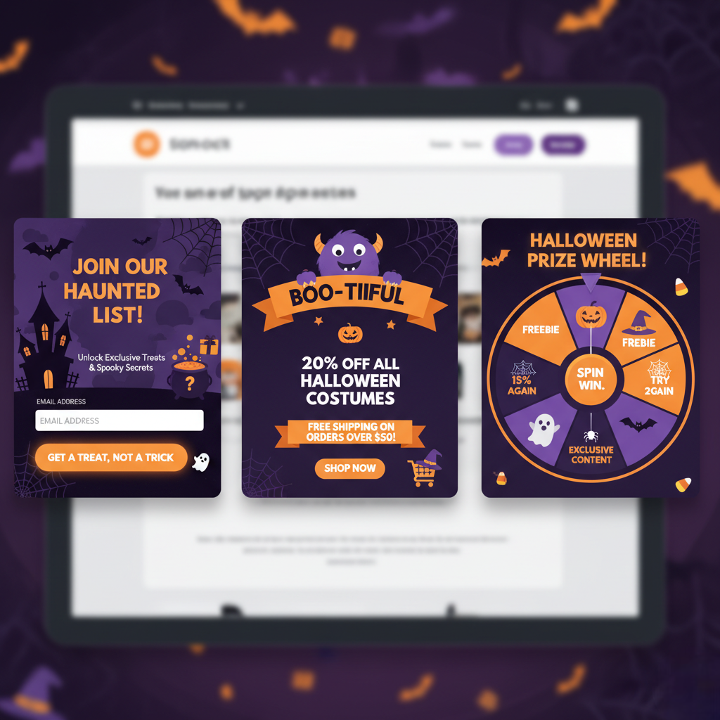 Leveraging Halloween Popups for Different Goals
