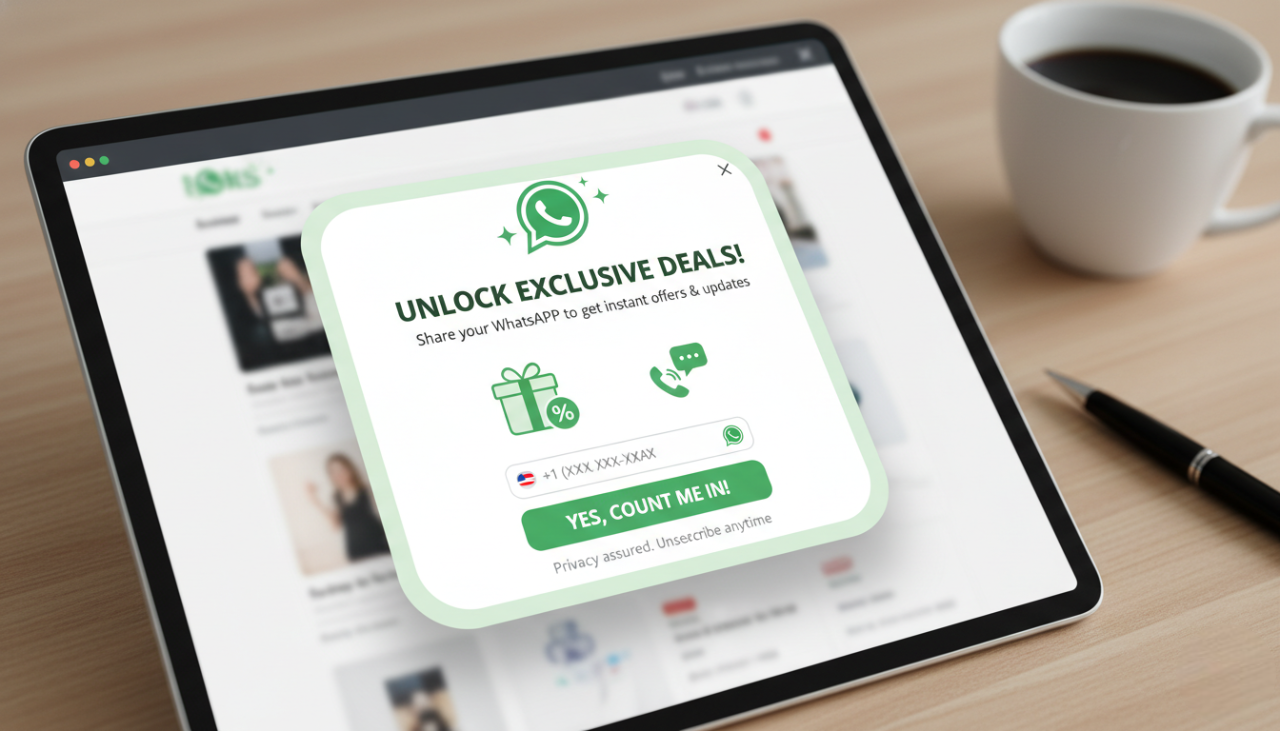 Collecting WhatsApp Numbers with Popups