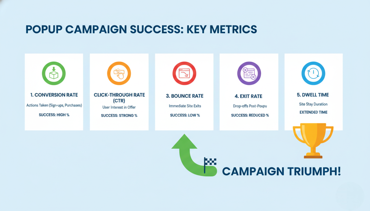 Measuring the Success of Popup Campaigns