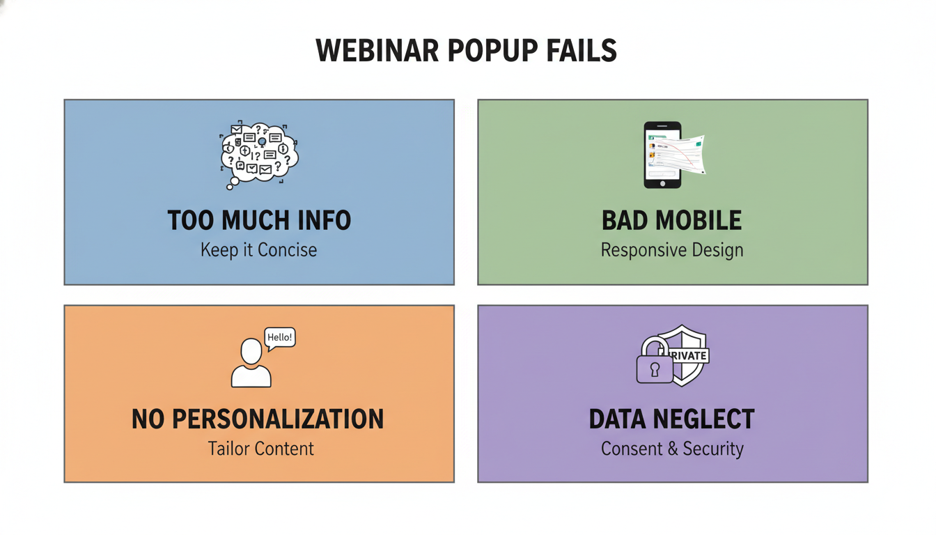 Common Mistakes to Avoid with Webinar Popups