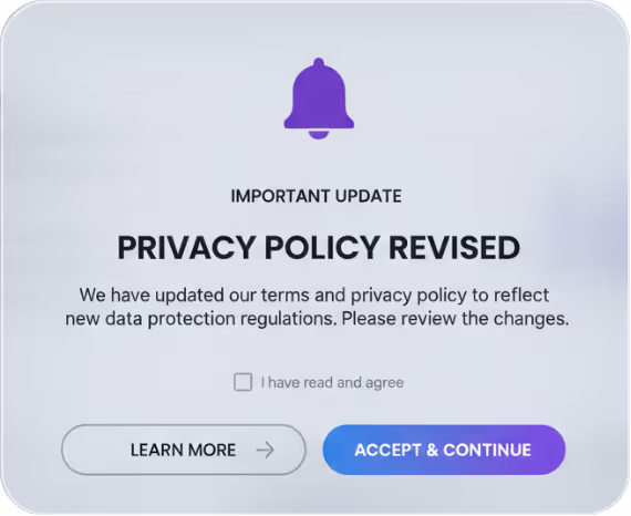 Policy Changes and Alerts