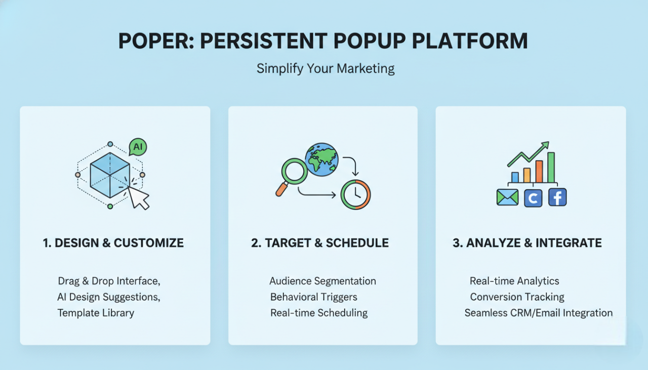 Tools and Platforms for Creating Persistent Popups