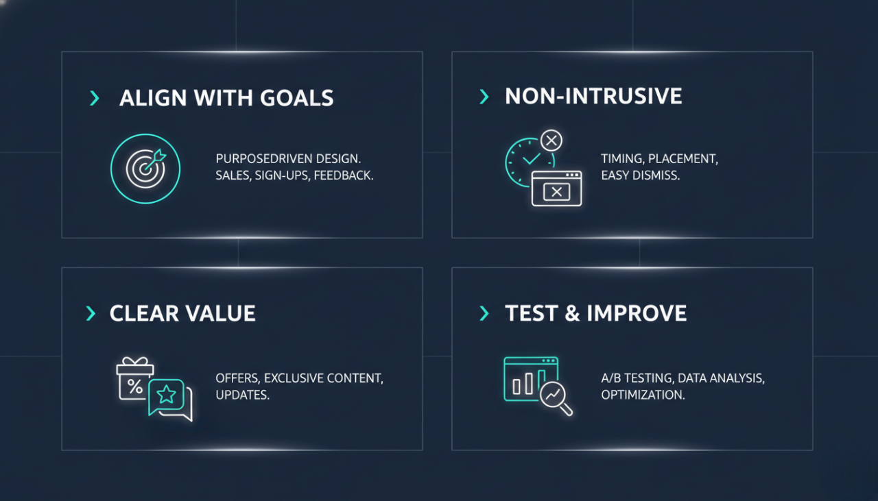 Best Practices for Persistent Popups